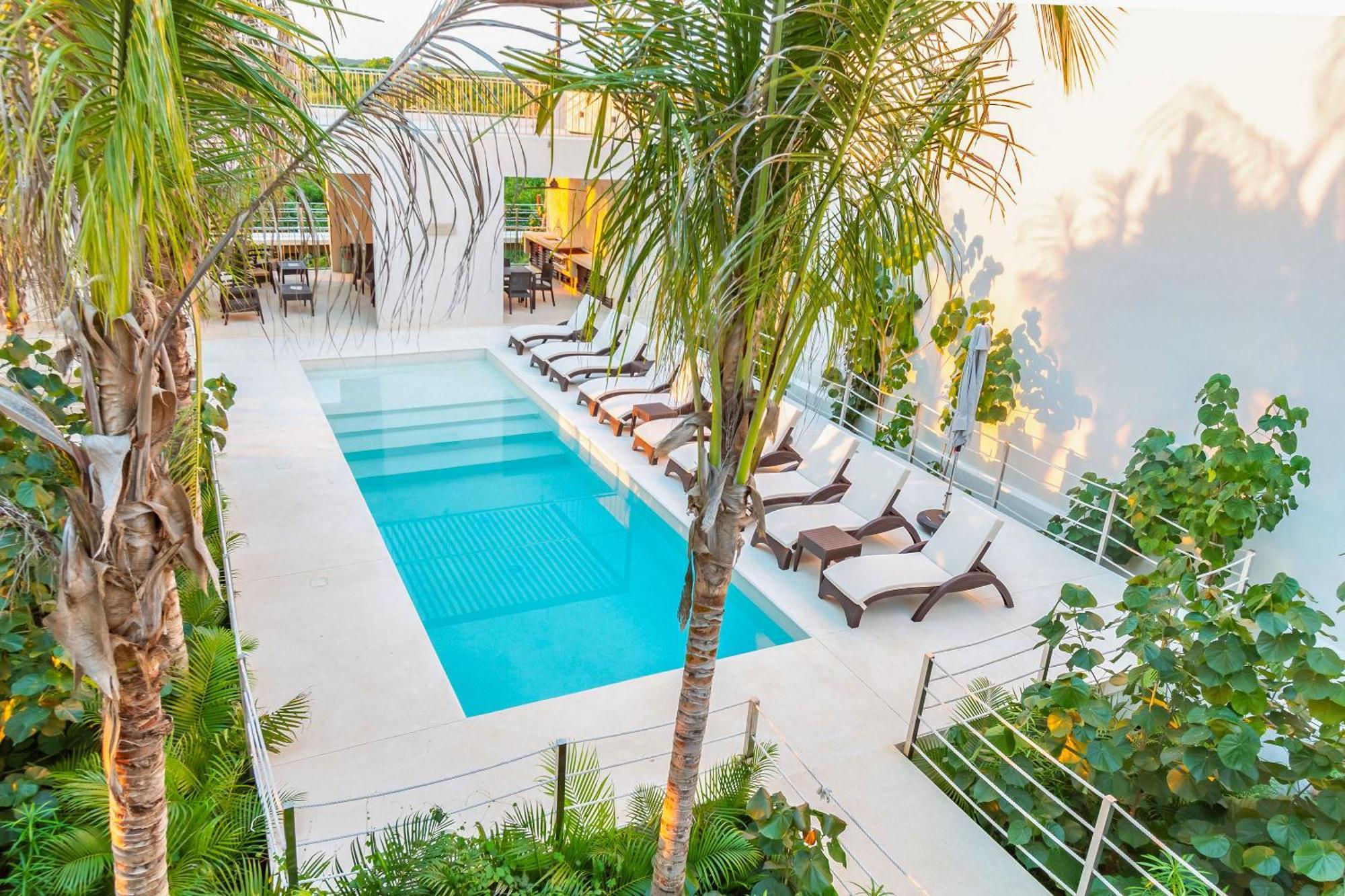 Santamar By Tao Beach Condos With Pool & Walk To Ocean Akumal Ruang foto
